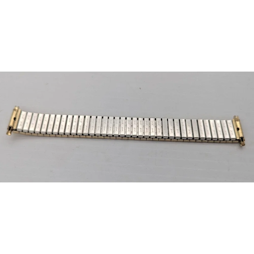 Speidel Gold Twist O Flex Stainless Steel Mens Watch Band
